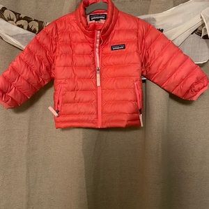 COPY - Pink Patagonia down jacket, 12-18 months